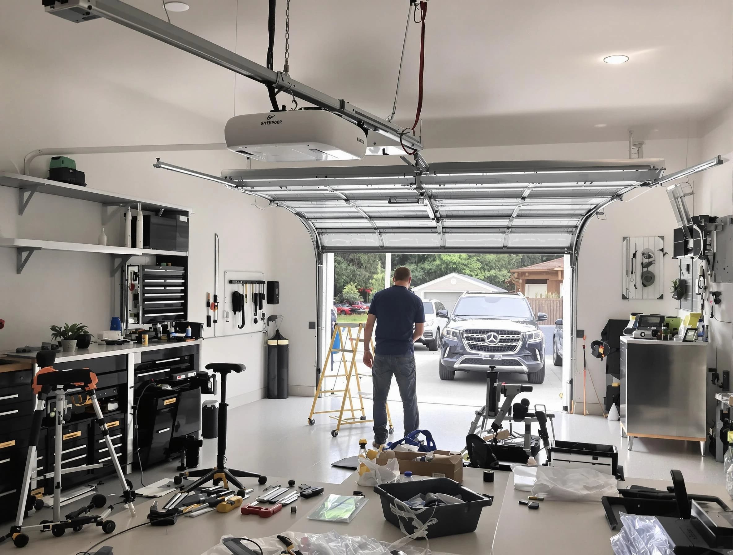 Garage door opener installation by Weymouth Garage Door Repair in Weymouth