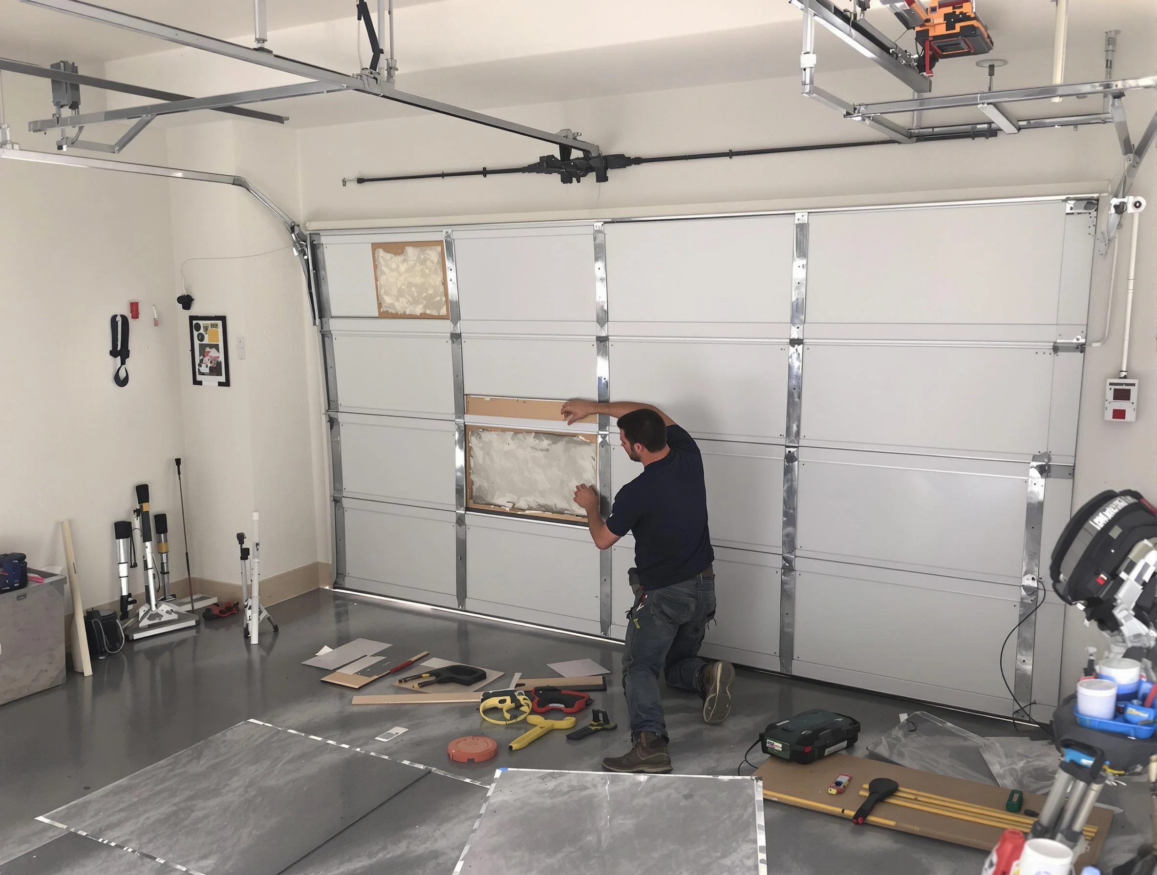 Garage Door Panel Repair in Weymouth