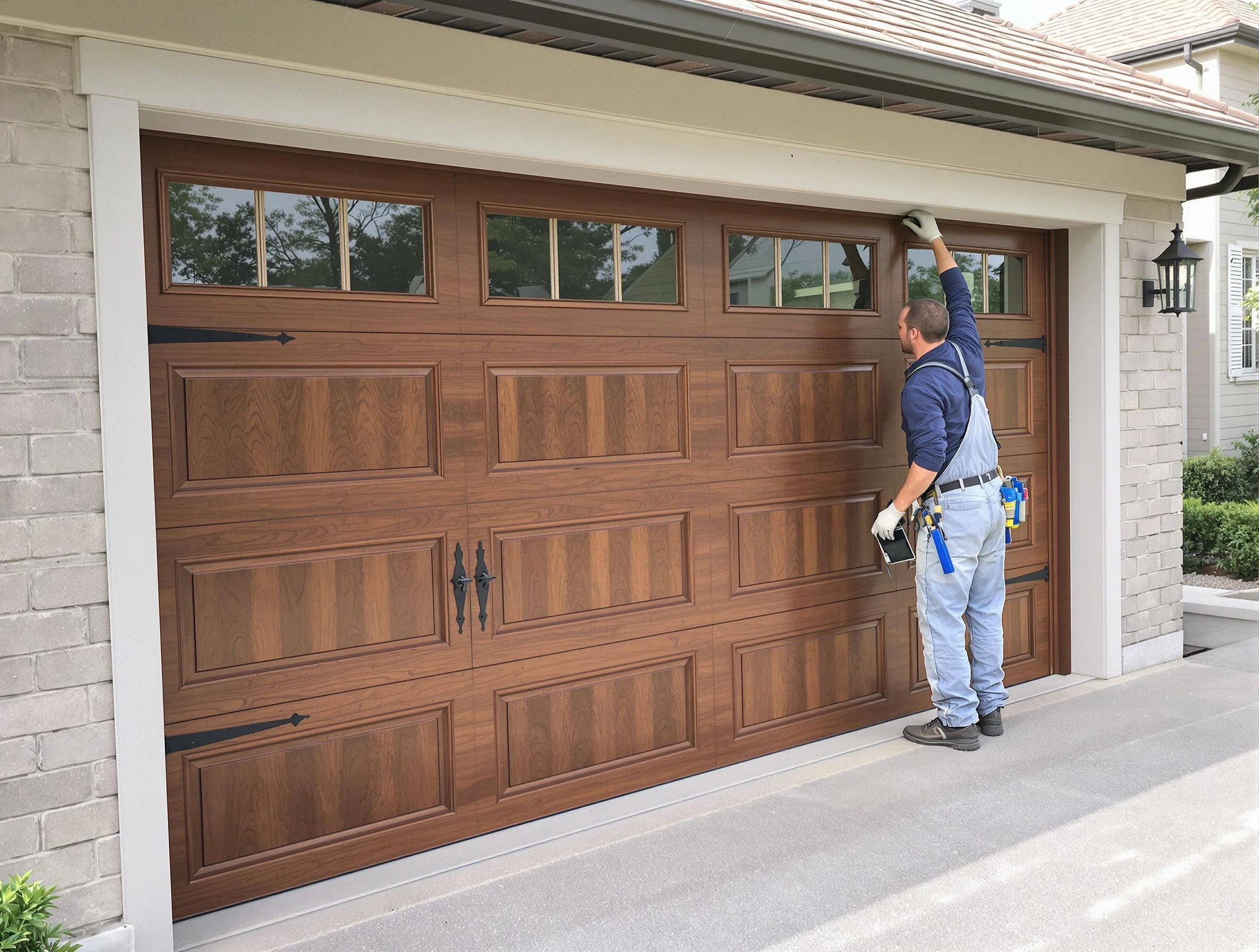 Custom garage door showcase by Weymouth Garage Door Repair in Weymouth