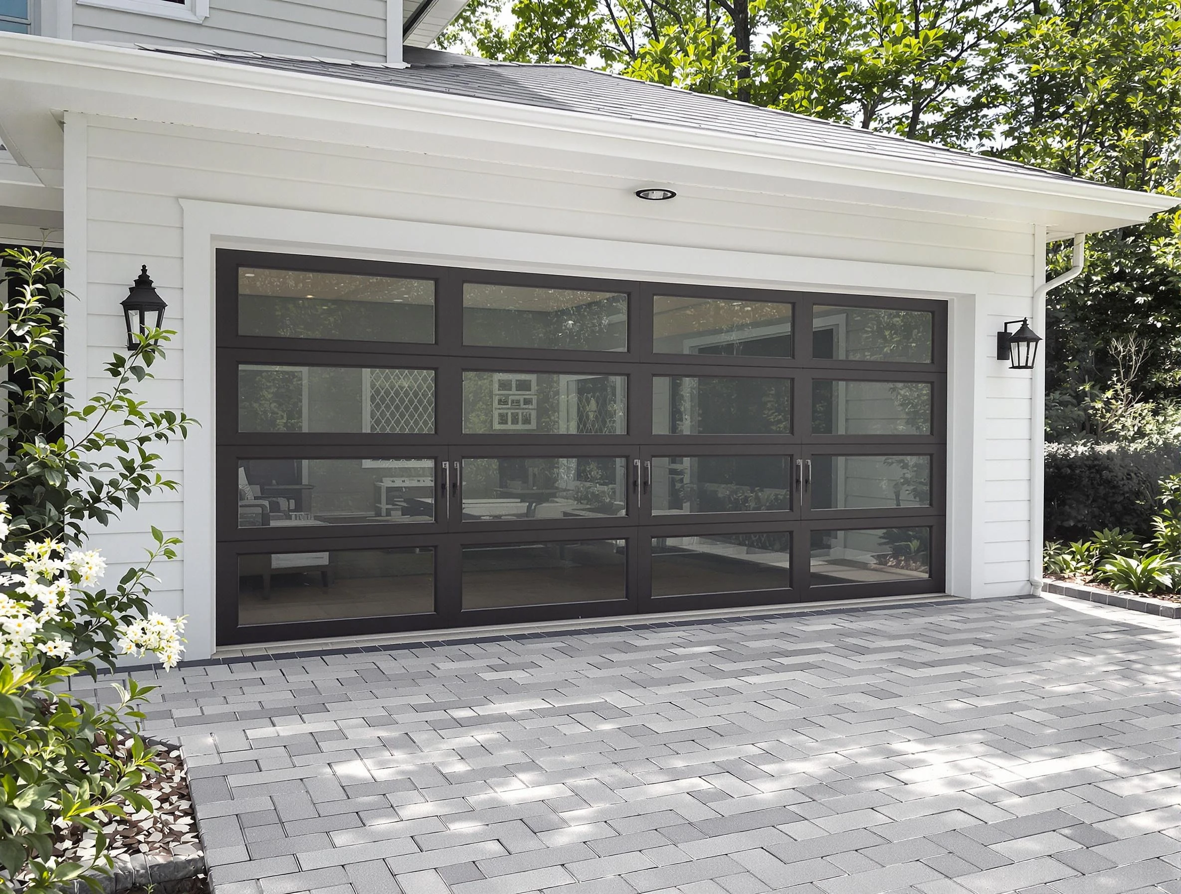 Weymouth Garage Door Repair design specialist presenting custom garage door options to Weymouth homeowner