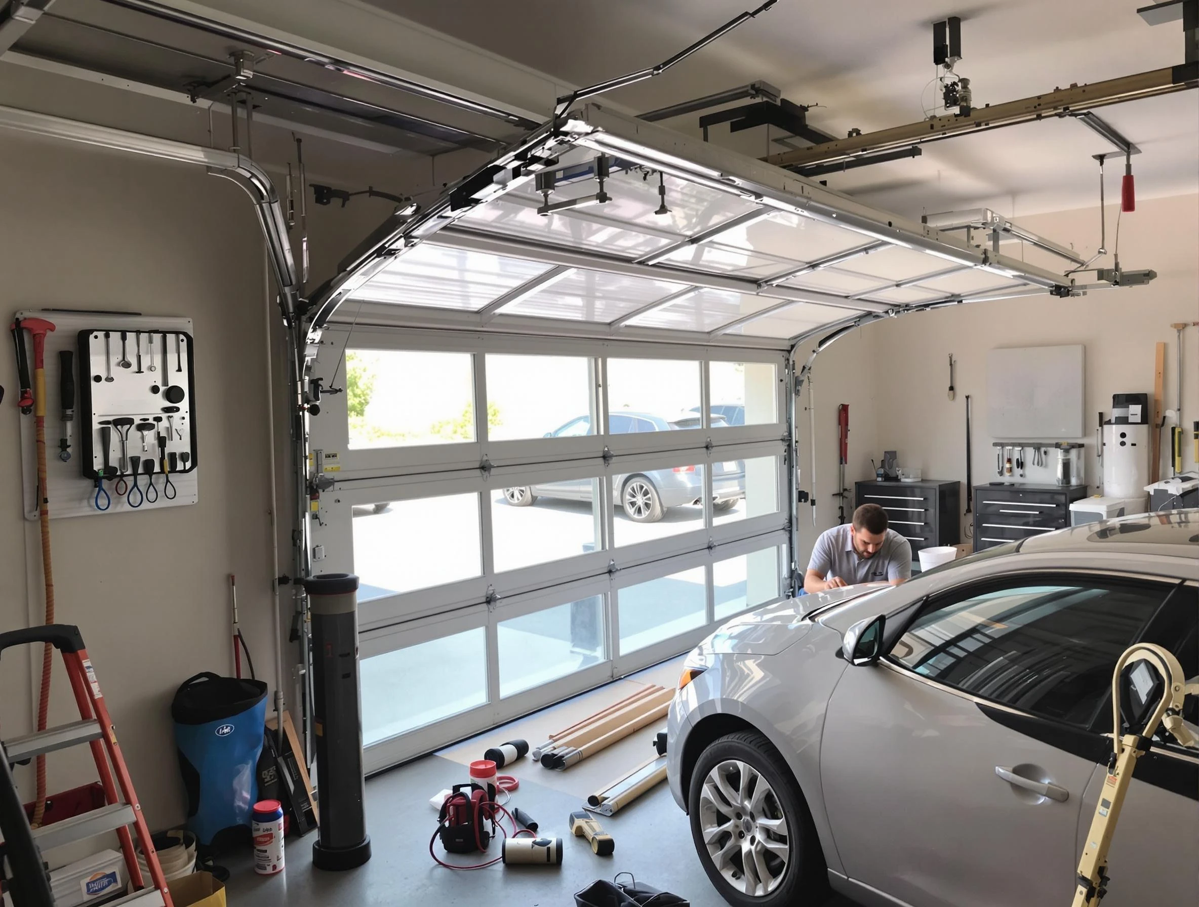 Garage door noise reduction service by Weymouth Garage Door Repair in Weymouth